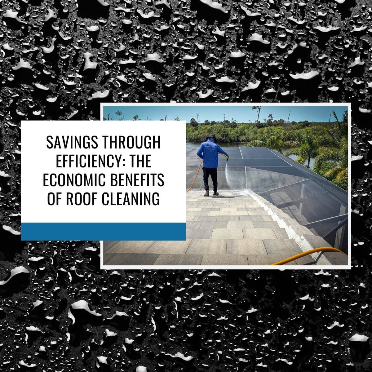 Professional roof cleaning in Naples FL by Elegant Styles Power Washing to prevent costly repairs and improve energy efficiency.