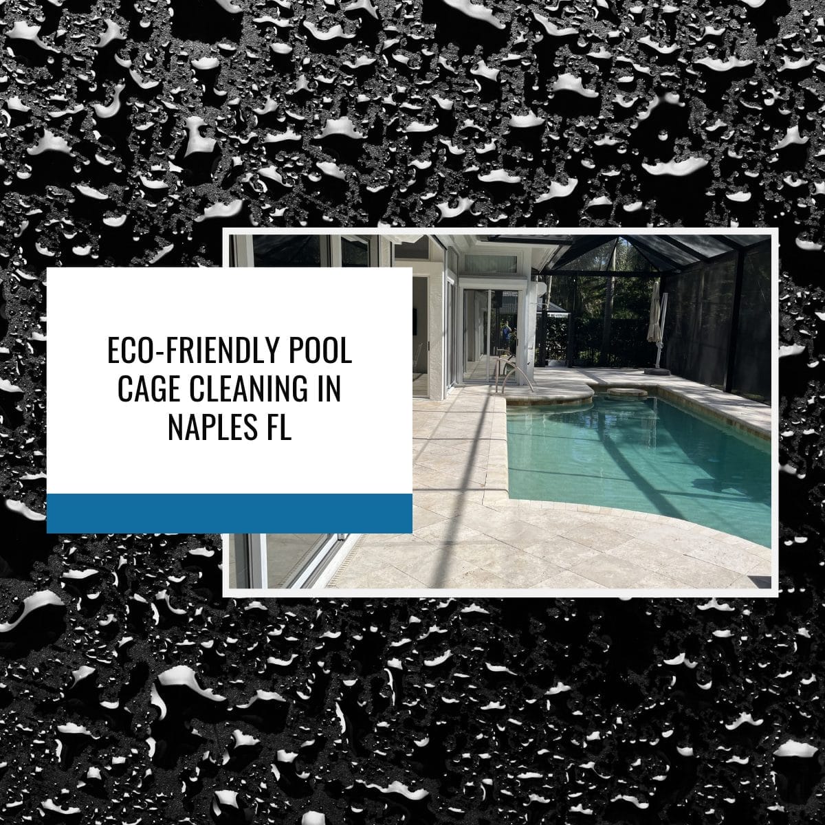 Eco-friendly pool cage cleaning service in Naples, Florida.