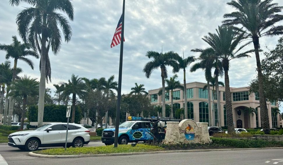 Elegant Styles Power Washing crew providing professional power washing and paver sealing in Park Shore, Naples FL.