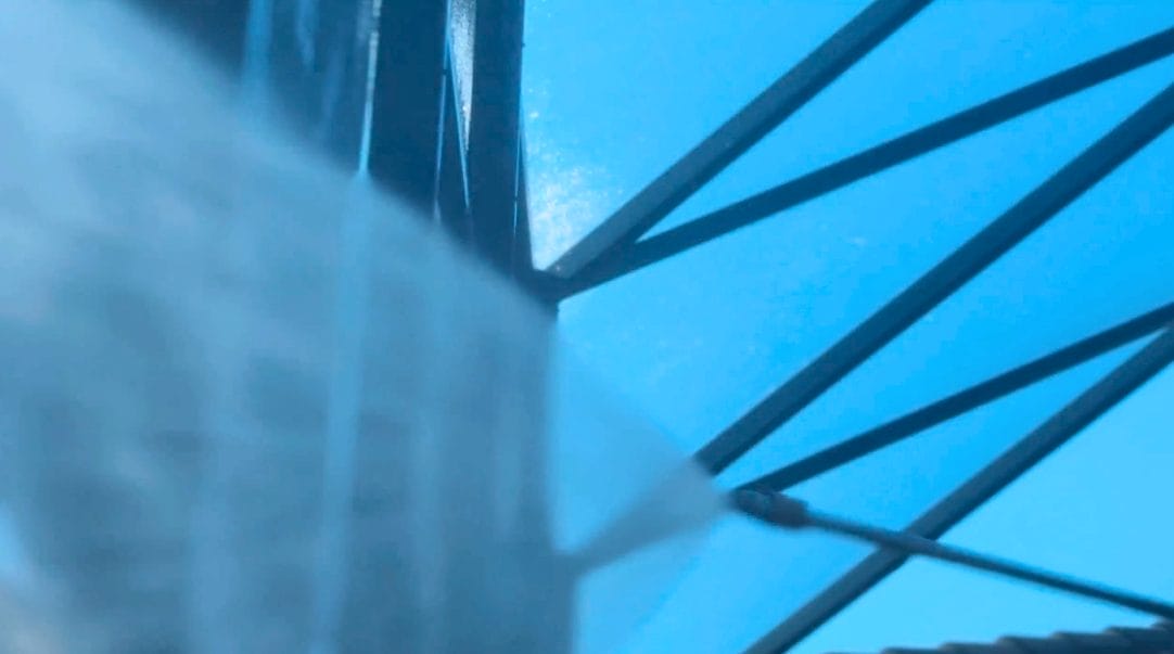 Eco-friendly pool cage cleaning service in Naples, Florida.